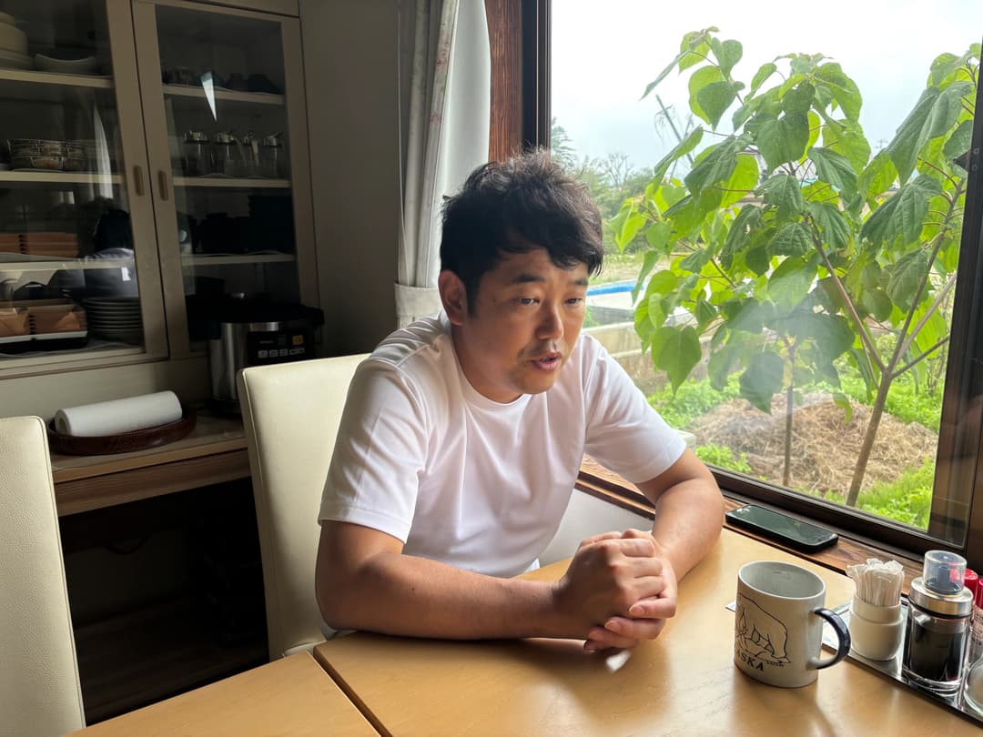 震災当時の様子を振り返る4代目橋元宗太郎社長(撮影:高橋 唯)