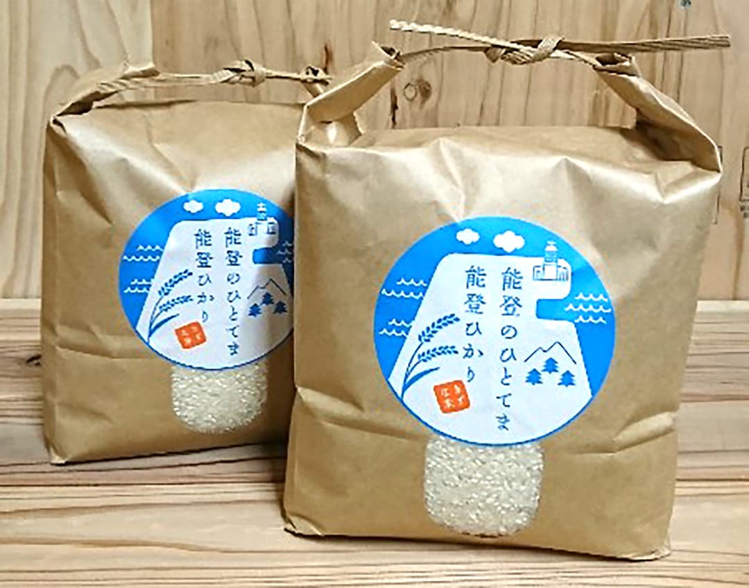 珠洲市のふるさと納税返礼品にも採用された「きずな米 能登ひかり」(農事組合法人きずな提供)