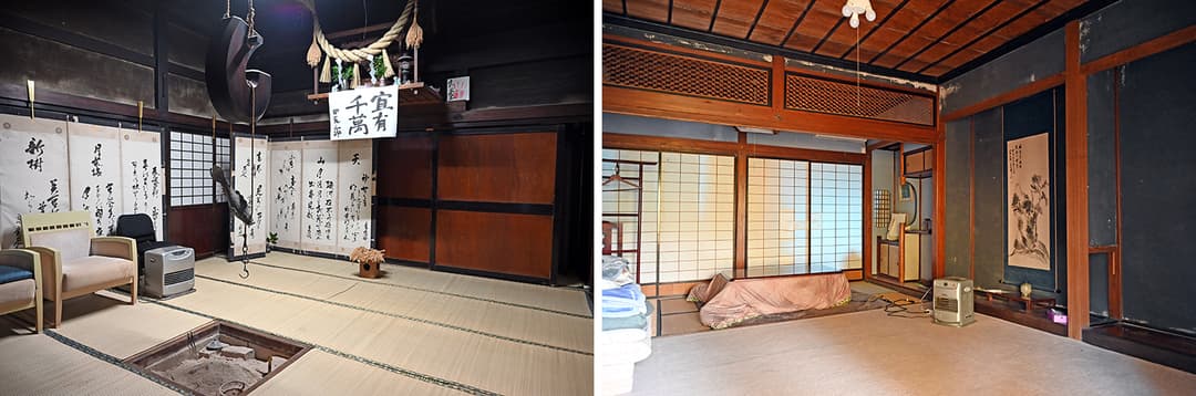 母屋の座敷も宿として使えるようにしたいと考えている