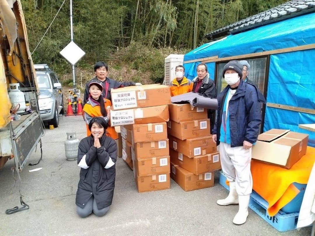 4つの避難所で必要なものを聞いて回る。支援者に伝える。届いた物資を届ける。その循環がたくさんの人を救った(画像提供:猿女千鶴さん)