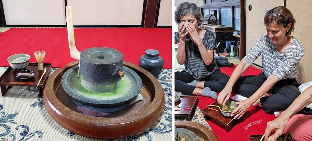北林さんが長年続けてきた「抹茶挽き体験」は唯一無二の価値がある(写真提供:北島屋茶店)